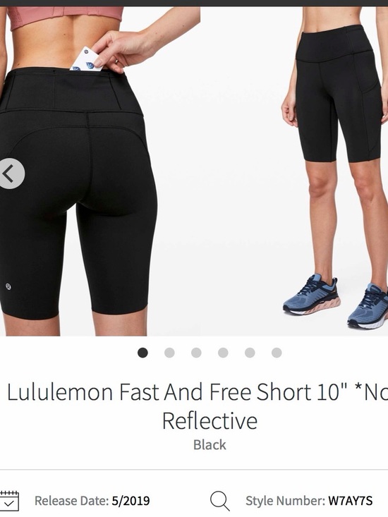 lululemon athletica Pants - 177-$40 NWT *FREE SHIP* Lululemon Fast And Free Short 10" Black 4 Biker Pockets